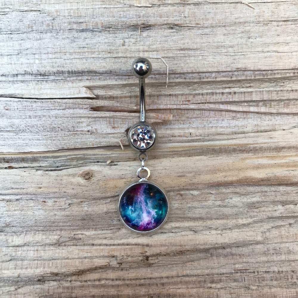 Galaxy Belly Button Ring